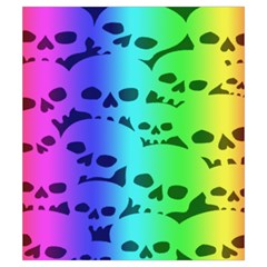 Rainbow Skull Collection Drawstring Pouch (Small) from ArtsNow.com Front