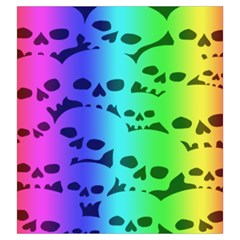 Rainbow Skull Collection Drawstring Pouch (Large) from ArtsNow.com Front