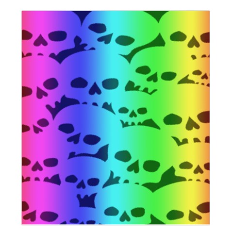 Rainbow Skull Collection Duvet Cover Double Side (King Size) from ArtsNow.com Front