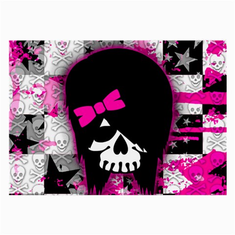 Scene Kid Girl Skull Large Glasses Cloth from ArtsNow.com Front