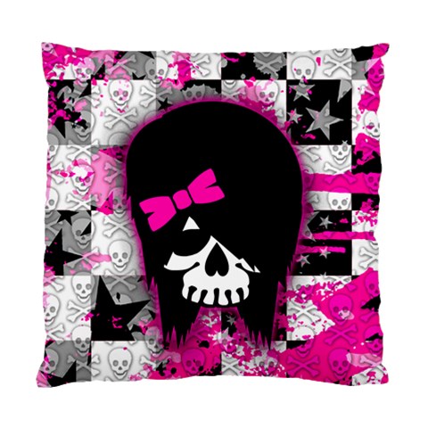 Scene Kid Girl Skull Standard Cushion Case (Two Sides) from ArtsNow.com Back