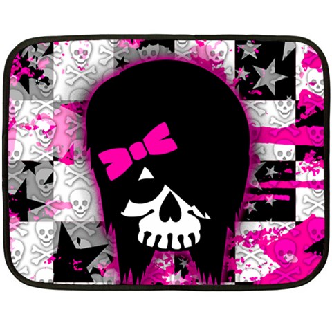 Scene Kid Girl Skull Double Sided Fleece Blanket (Mini) from ArtsNow.com 35 x27  Blanket Back