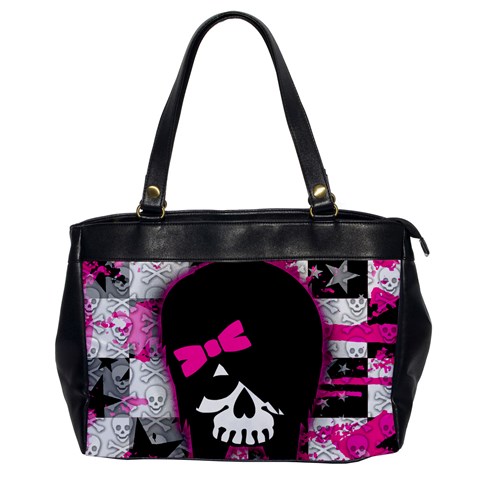 Scene Kid Girl Skull Oversize Office Handbag from ArtsNow.com Front