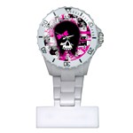 Scene Kid Girl Skull Plastic Nurses Watch