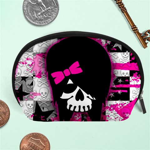 Scene Kid Girl Skull Accessory Pouch (Large) from ArtsNow.com Front