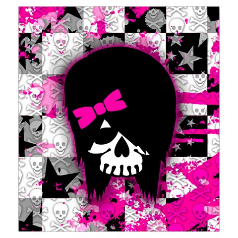 Scene Kid Girl Skull Drawstring Pouch (Medium) from ArtsNow.com Back