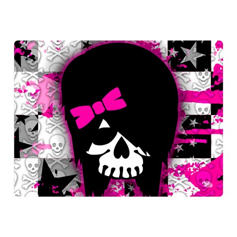 Scene Kid Girl Skull Double Sided Flano Blanket (Mini) from ArtsNow.com 35 x27  Blanket Back