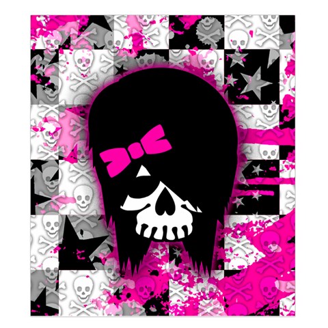 Scene Kid Girl Skull Duvet Cover Double Side (King Size) from ArtsNow.com Back