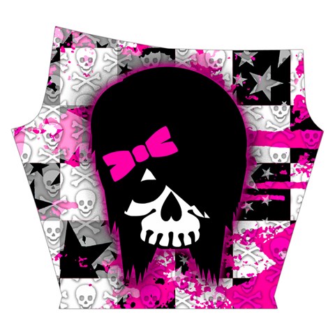 Scene Kid Girl Skull Yoga Cropped Leggings from ArtsNow.com Right