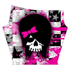 Scene Kid Girl Skull Yoga Cropped Leggings from ArtsNow.com Right