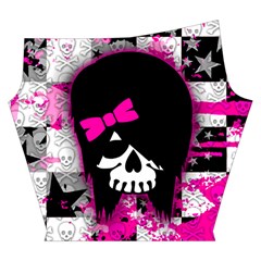 Scene Kid Girl Skull Yoga Cropped Leggings from ArtsNow.com Left