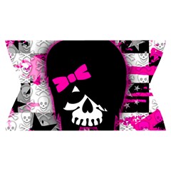 Scene Kid Girl Skull Yoga Cropped Leggings from ArtsNow.com Waistband Front