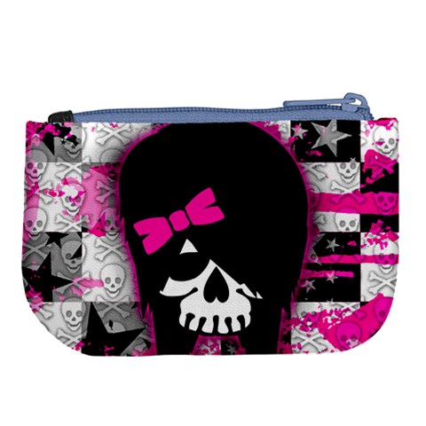 Scene Kid Girl Skull Large Coin Purse from ArtsNow.com Back