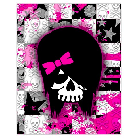 Scene Kid Girl Skull Drawstring Pouch (XL) from ArtsNow.com Back