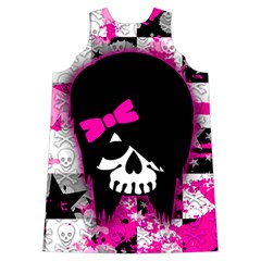 Scene Kid Girl Skull Shoulder Cutout Velvet One Piece from ArtsNow.com Back