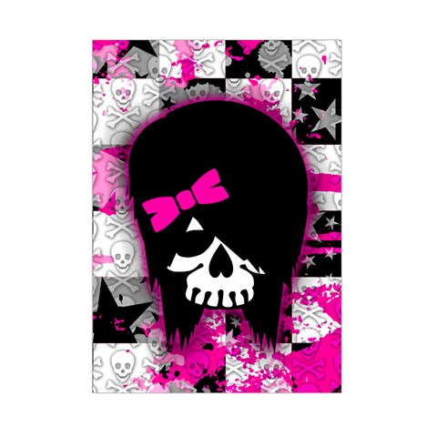 Scene Kid Girl Skull Small Tapestry from ArtsNow.com Front