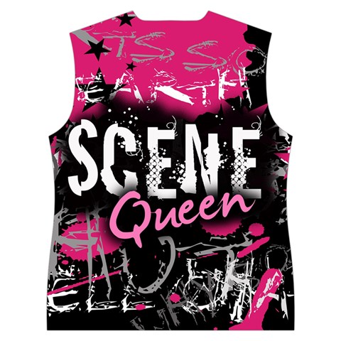 Scene Queen Women s Button Up Vest from ArtsNow.com Back