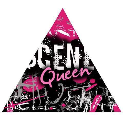 Scene Queen Wooden Puzzle Triangle from ArtsNow.com Front