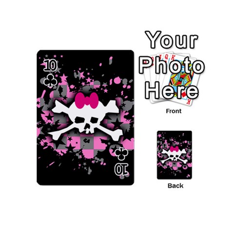 Scene Skull Splatter Playing Cards 54 Designs (Mini) from ArtsNow.com Front - Club10