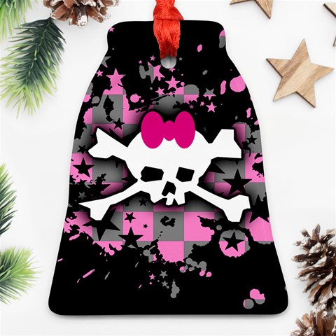 Scene Skull Splatter Ornament (Bell) from ArtsNow.com Front