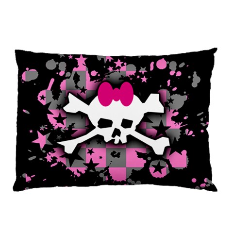 Scene Skull Splatter Pillow Case (Two Sides) from ArtsNow.com Back