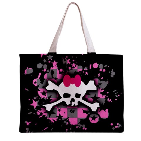 Scene Skull Splatter Zipper Mini Tote Bag from ArtsNow.com Back