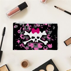 Scene Skull Splatter Cosmetic Bag (XS) from ArtsNow.com Front