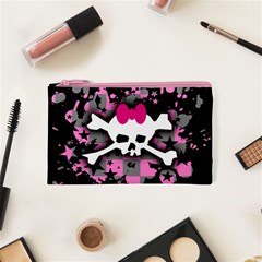 Scene Skull Splatter Cosmetic Bag (XS) from ArtsNow.com Front