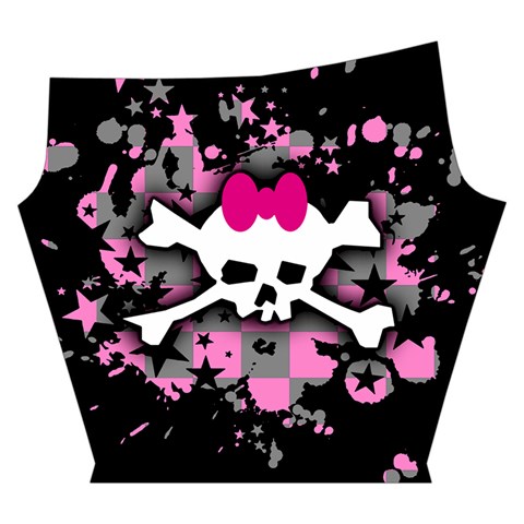 Scene Skull Splatter Yoga Cropped Leggings from ArtsNow.com Left