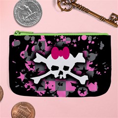 Scene Skull Splatter Large Coin Purse from ArtsNow.com Front