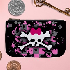 Scene Skull Splatter Large Coin Purse from ArtsNow.com Front