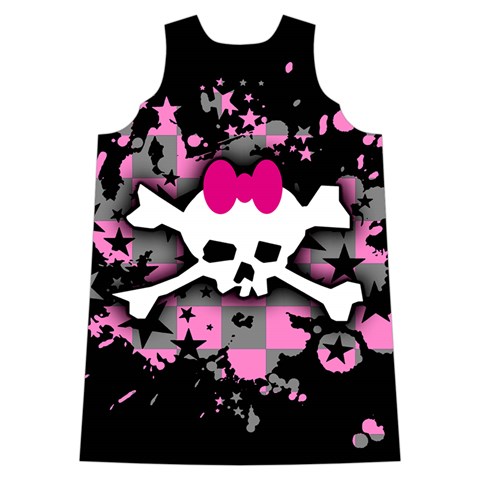 Scene Skull Splatter Shoulder Cutout Velvet One Piece from ArtsNow.com Back