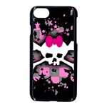 Scene Skull Splatter iPhone 8 Seamless Case (Black)