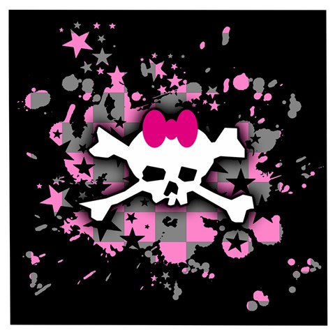 Scene Skull Splatter Wooden Puzzle Square from ArtsNow.com Front