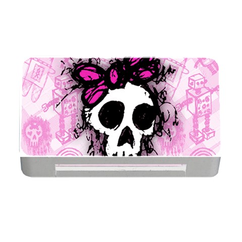 Sketched Skull Princess Memory Card Reader with CF from ArtsNow.com Front