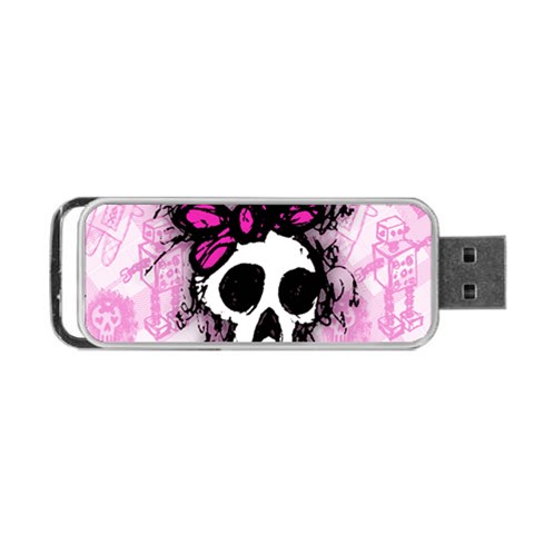 Sketched Skull Princess Portable USB Flash (Two Sides) from ArtsNow.com Back