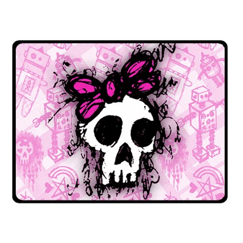 Sketched Skull Princess Double Sided Fleece Blanket (Small) from ArtsNow.com 45 x34  Blanket Back