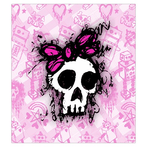 Sketched Skull Princess Drawstring Pouch (Medium) from ArtsNow.com Back