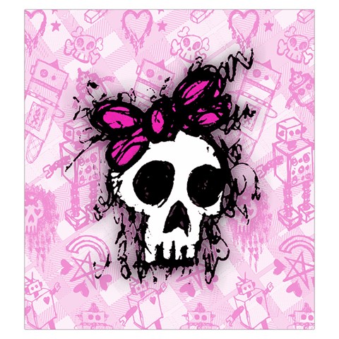 Sketched Skull Princess Drawstring Pouch (Large) from ArtsNow.com Back