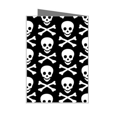 Skull and Crossbones Mini Greeting Card from ArtsNow.com Right