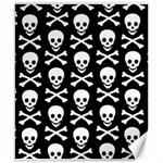 Skull and Crossbones Canvas 8  x 10 