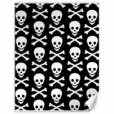 Skull and Crossbones Canvas 12  x 16  from ArtsNow.com 11.86 x15.41  Canvas - 1