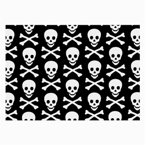 Skull and Crossbones Large Glasses Cloth (2 Sides) from ArtsNow.com Back