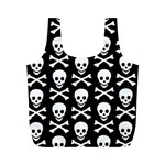 Skull and Crossbones Full Print Recycle Bag (M)