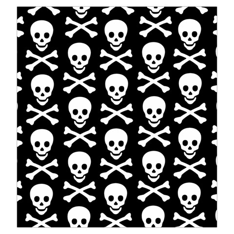 Skull and Crossbones Drawstring Pouch (Large) from ArtsNow.com Back