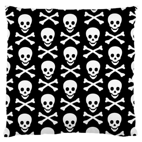 Skull and Crossbones Large Flano Cushion Case (Two Sides) from ArtsNow.com Back