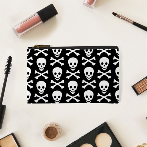 Skull and Crossbones Cosmetic Bag (XS) from ArtsNow.com Front