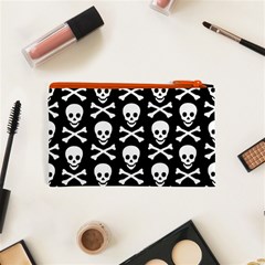 Skull and Crossbones Cosmetic Bag (XS) from ArtsNow.com Back