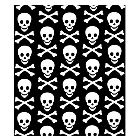 Skull and Crossbones Duvet Cover Double Side (California King Size) from ArtsNow.com Back