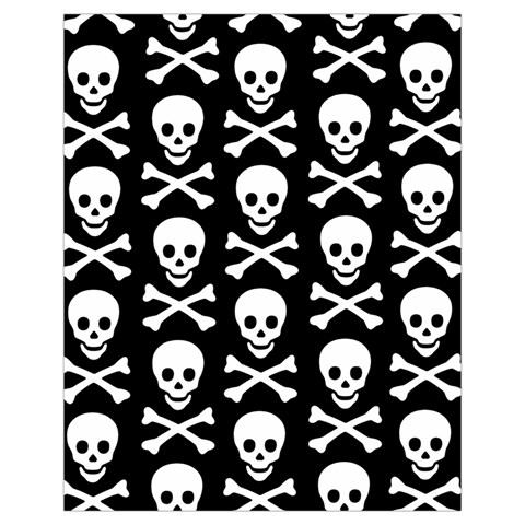 Skull and Crossbones Drawstring Pouch (XL) from ArtsNow.com Back